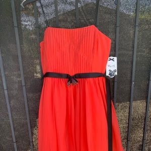 Way-In Bright Coral Party Dress